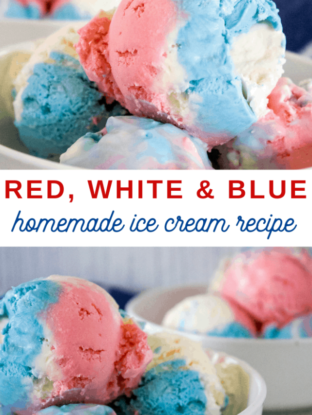 Red White and Blue Ice Cream
