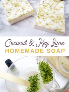 how to make coconut lime soap