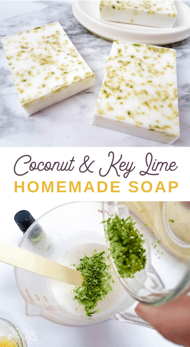 how to make coconut lime soap