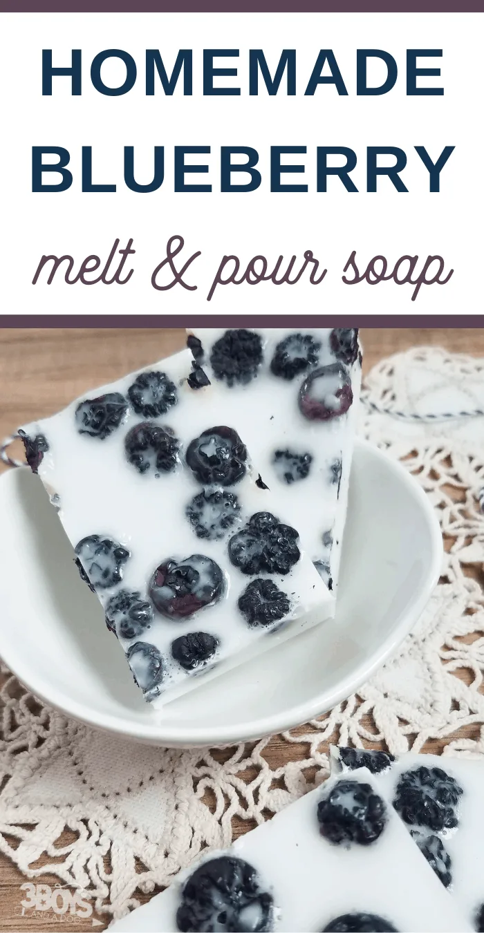 blueberries and cream melt and pour soap