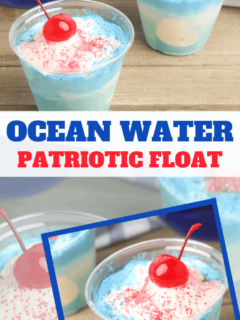 Red White and Blue Ice Cream Floats