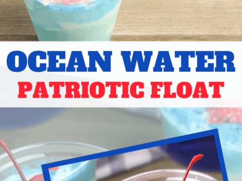 Red White and Blue Ice Cream Floats
