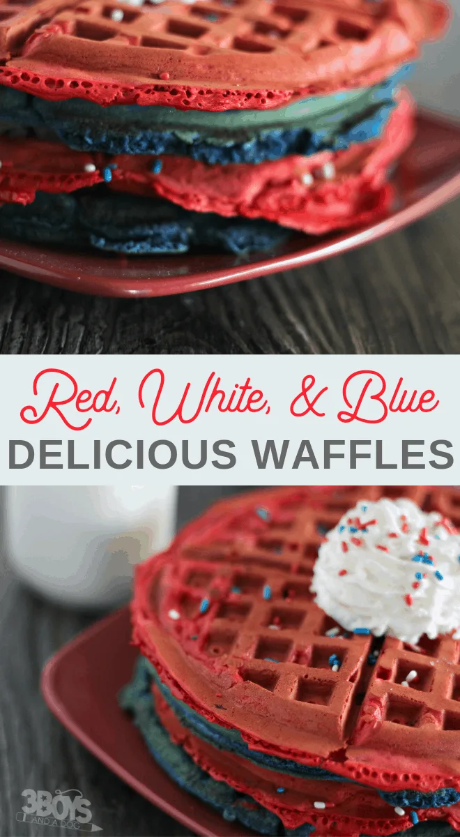 blueberry and strawberry waffles for kids