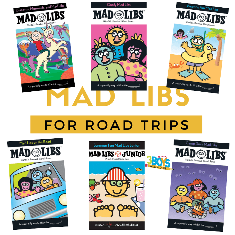 mad libs for road trips keep the kids busy