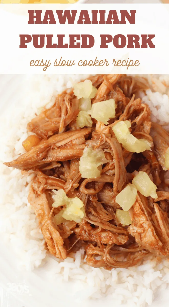 Easy Slow Cooker Hawaiian Pulled Pork over Rice