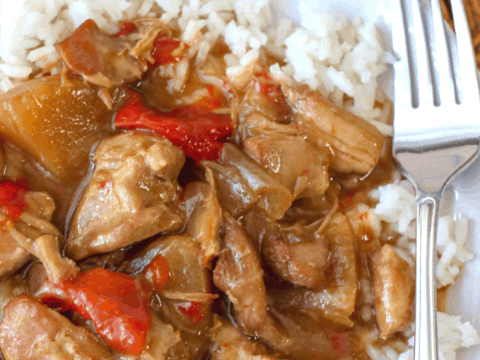 Hawaiian Chicken recipe in the pressure cooker