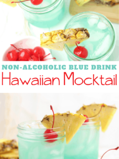 Blue Colored Mocktail Drink