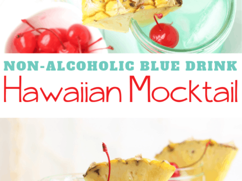 Blue Colored Mocktail Drink