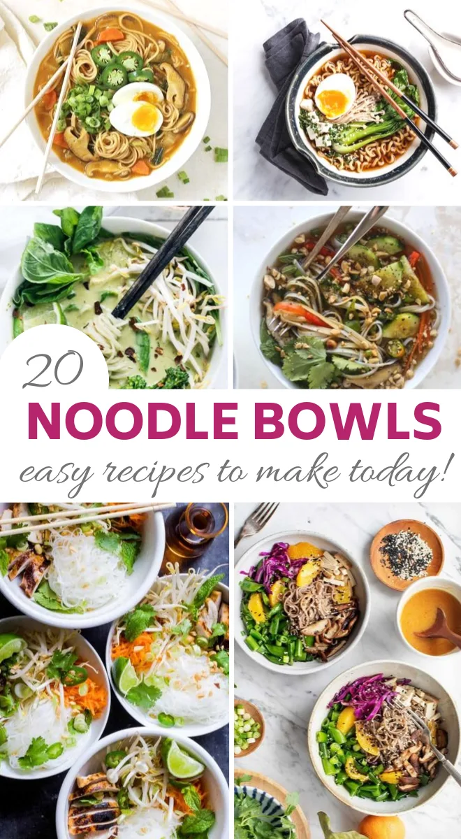 20 different delicious and easy noodle bowl for supper tonight