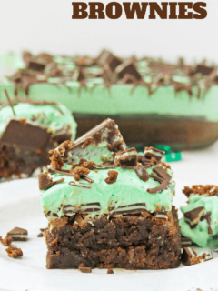 you won't believe these mint brownies start with a boxed mix