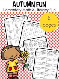 Free Printable Autumn Fun Worksheets for Upper Elementary