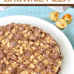 peanuts milk chocolate brownies and more combine to create this delicious dessert