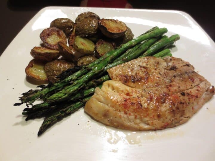Image for Roasted Tilapia, Potatoes, & Asparagus