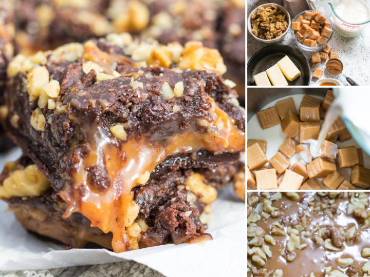 caramel and chocolate pair nicely in this brownie dessert recipe