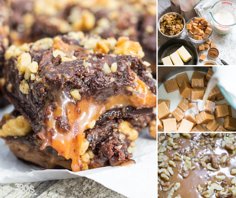 caramel and chocolate pair nicely in this brownie dessert recipe
