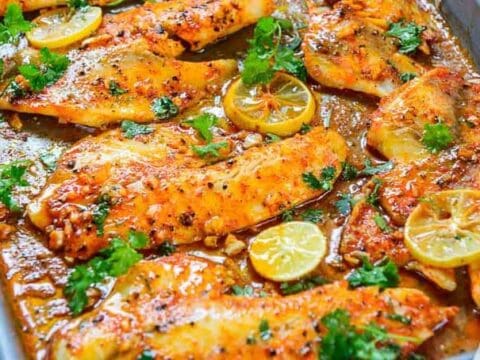 Image for Spicy Lemon Garlic Baked Tilapia