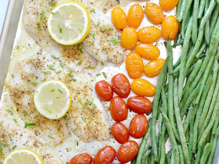 Image for Lemon Pepper Tilapia Sheet Pan Dinner