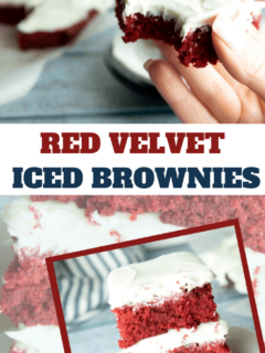 Best Red Velvet Brownies with Cream Cheese Frosting