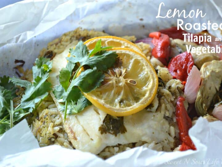 Image for Lemon Roasted Tilapia and Vegetables