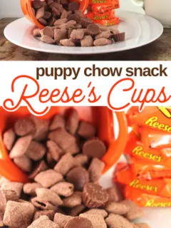 easy peanut butter and chocolate puppy chow snack recipe
