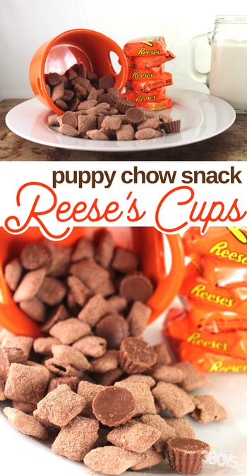 easy peanut butter and chocolate puppy chow snack recipe