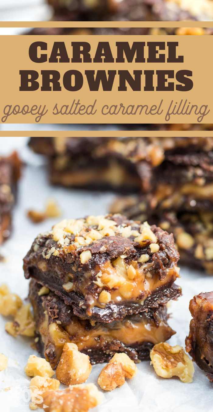 wow your guests with this delicious gooey salted caramel and chewy brownies dessert recipe