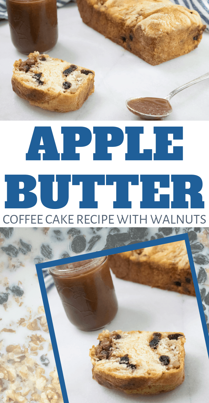 apple butter and walnut coffee cake recipe made from scratch