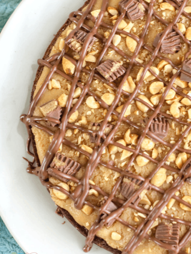 Peanut Butter Brownie Pizza Story