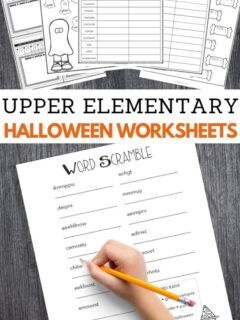 Halloween Worksheets for Upper Elementary School