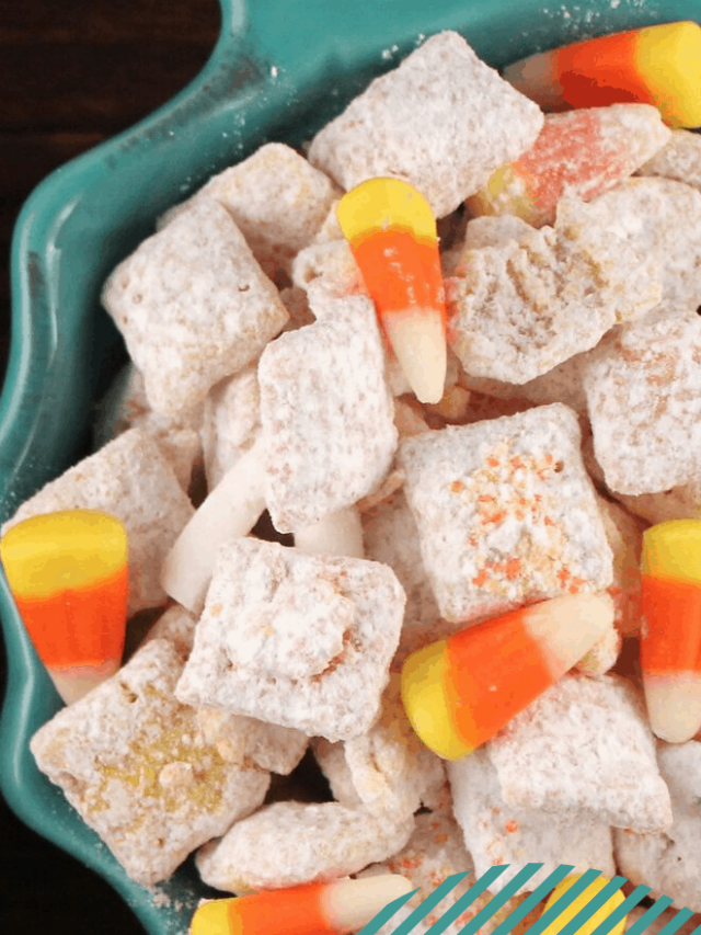 Candy Corn Puppy Chow Recipe Story