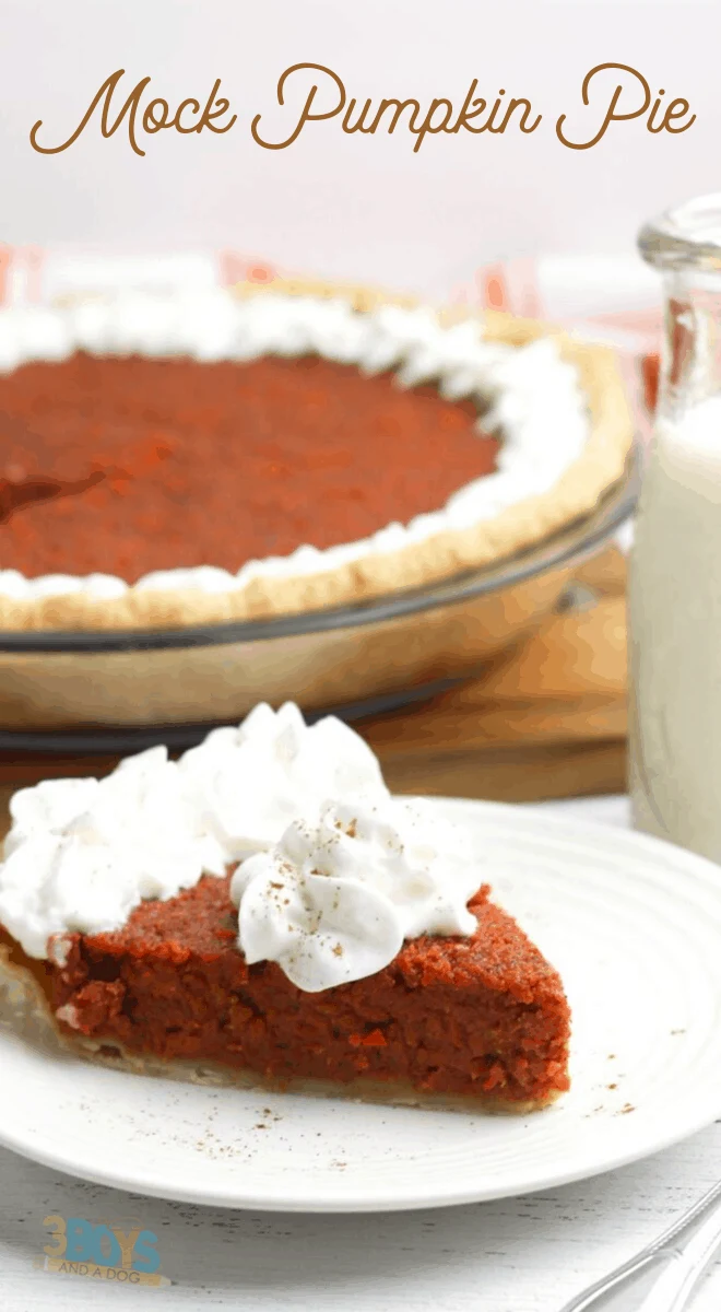 carrot pie dessert recipe to replace pumpkin pie