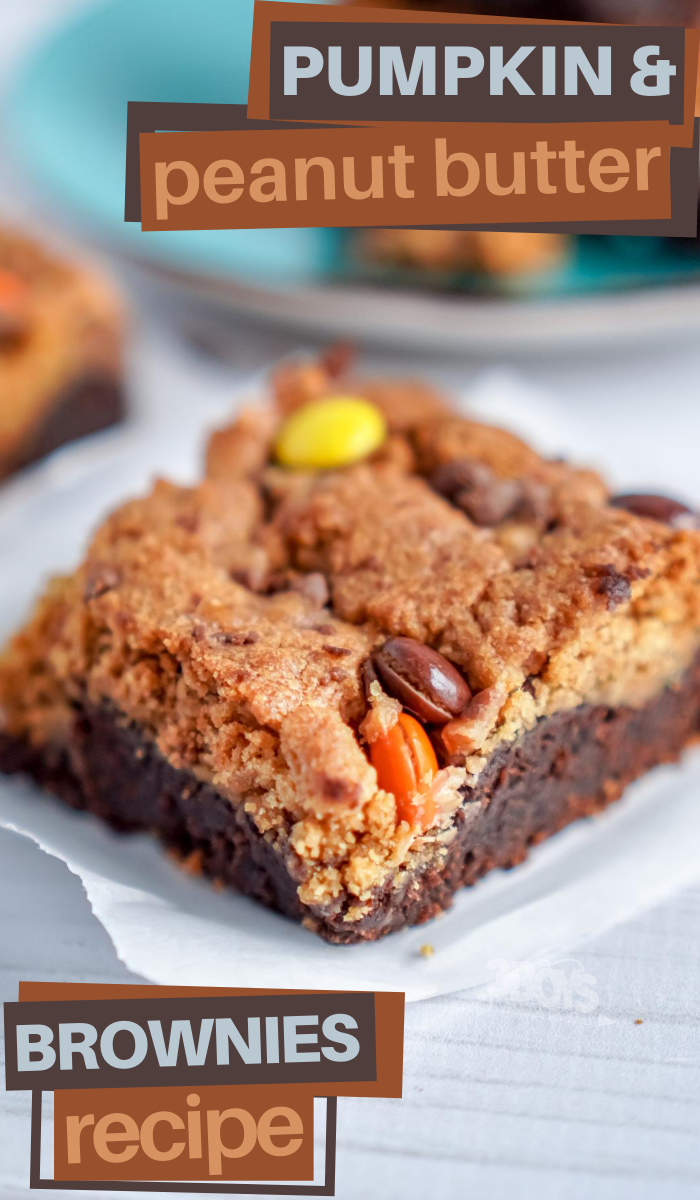 pumpkin peanut butter brownies are perfect for Autumn