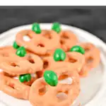 candy coated pumpkin pretzels