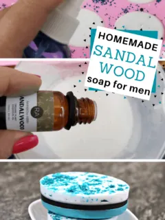 homemade sandalwood soap for men