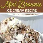 ice cream with brownies from andes mints