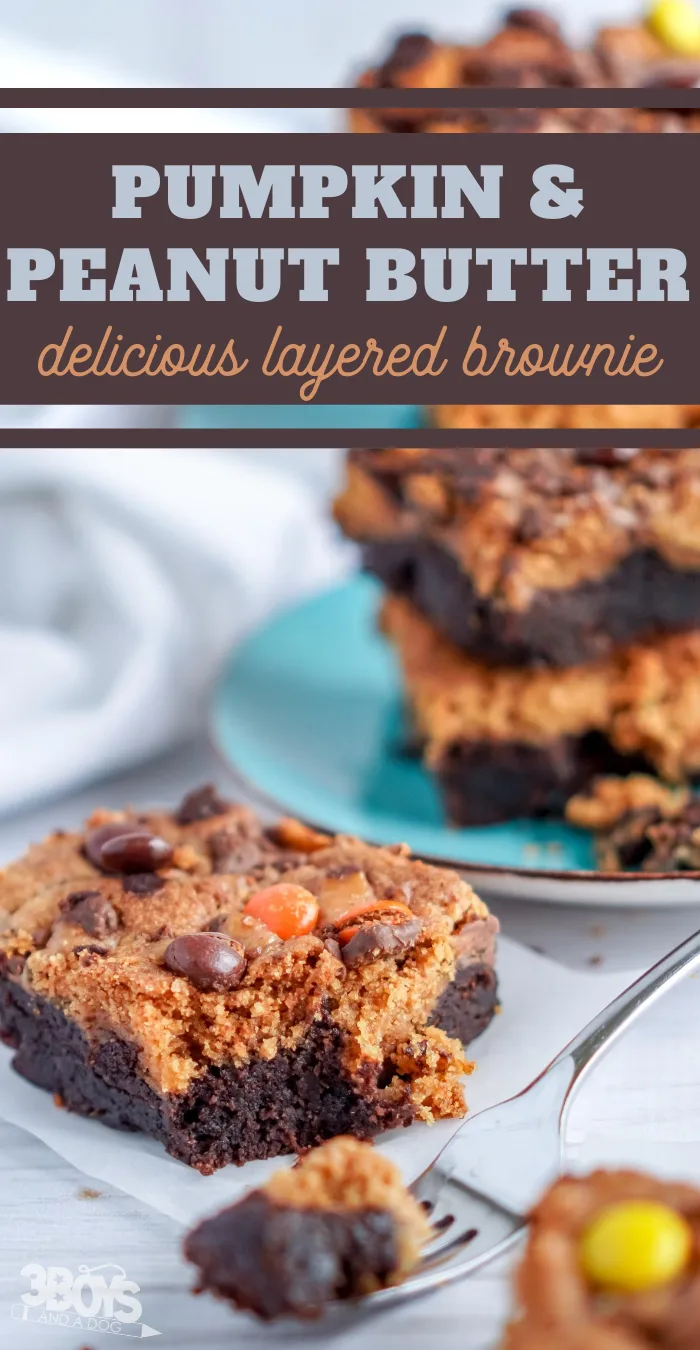 wow your guests with the delicious fall flavors of this pumpkin and peanut butter brownie recipe
