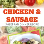 chicken and sausage sheet pan