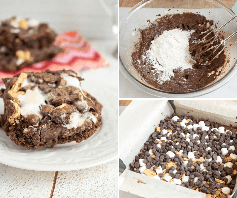 easy s'mores brownies recipe