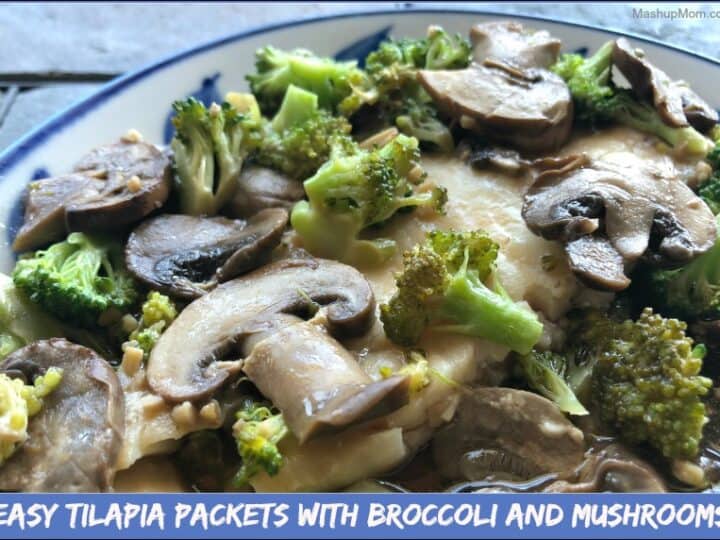 Image for Easy Tilapia Packets with Broccoli and Mushrooms