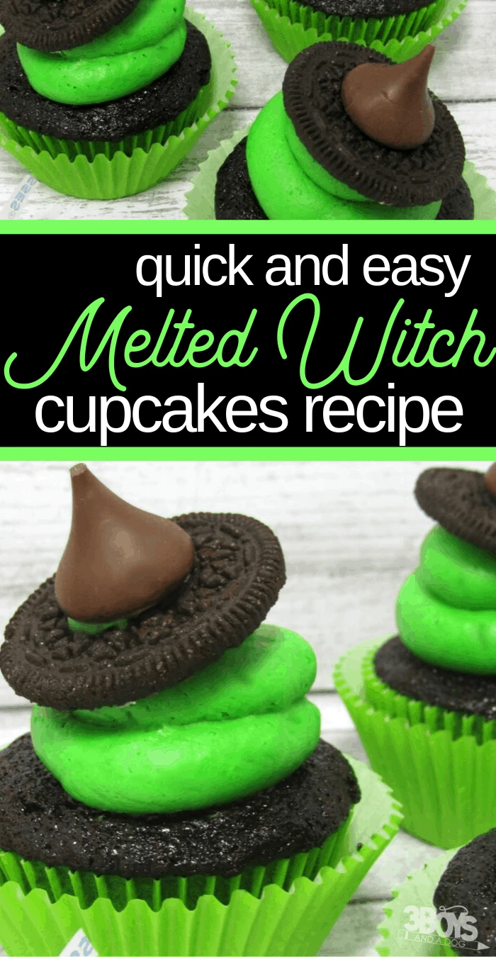 melting witch cupcakes