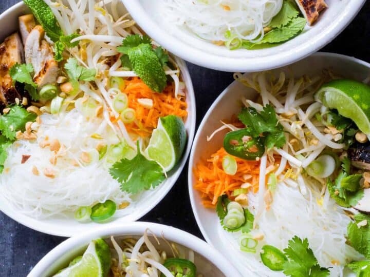 Image for Vietnamese-Style Noodle Bowls with Chicken Recipe | SimplyRecipes.com