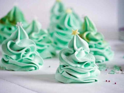 Image for Christmas Tree Meringue Cookies