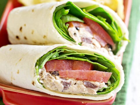 Image for Greek Tuna Salad Wraps Recipe
