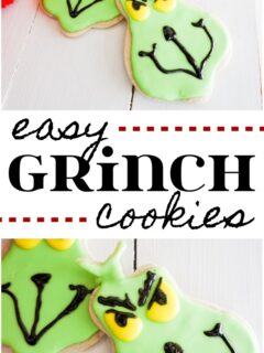 Easy Grinch Christmas cookies recipe