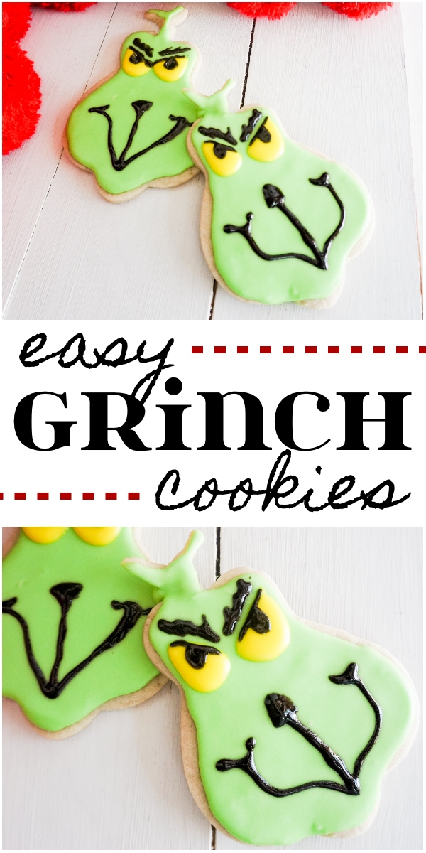 Easy Grinch Christmas cookies recipe