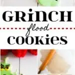 How to make Grinch flood cookies for a holiday party