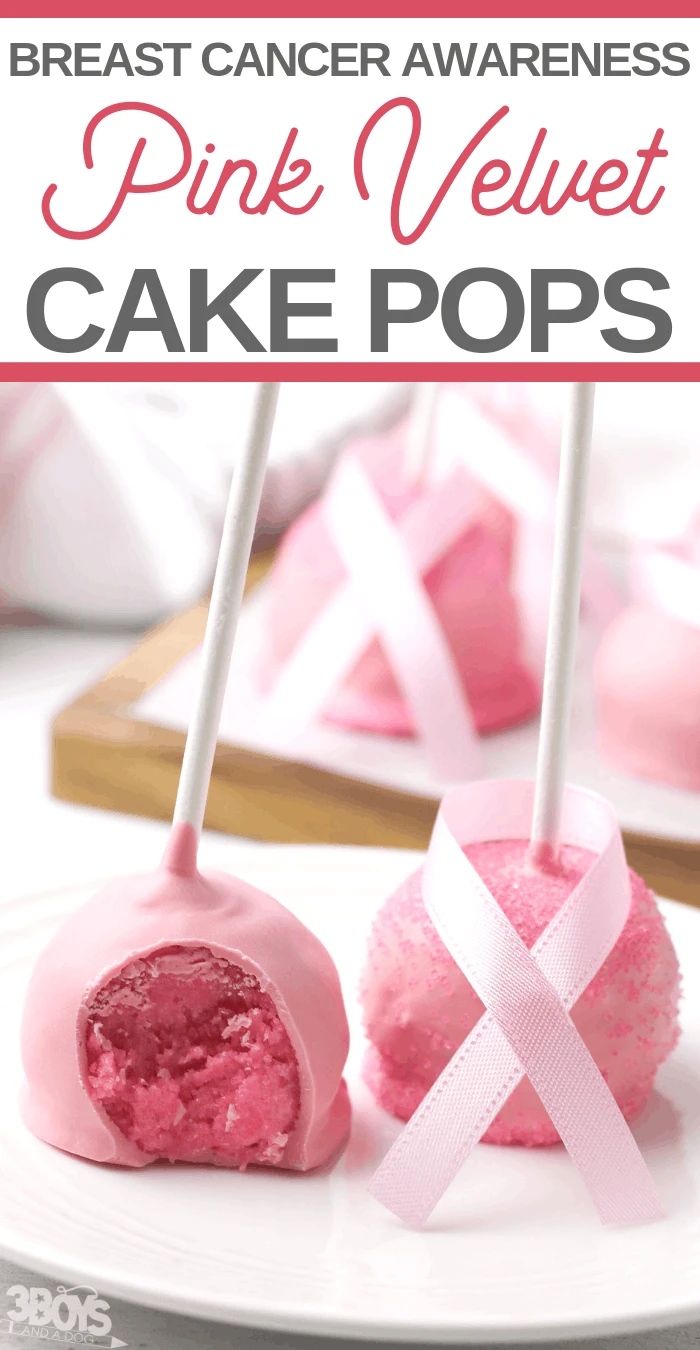 pink breast cancer awareness cake pops recipe