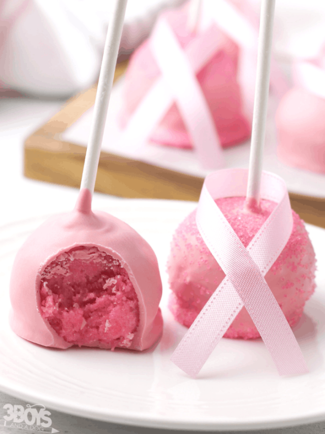 Breast Cancer Awareness Cake Pops Story