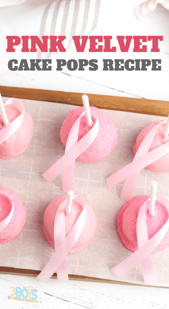 recipe for pink velvet cake pops