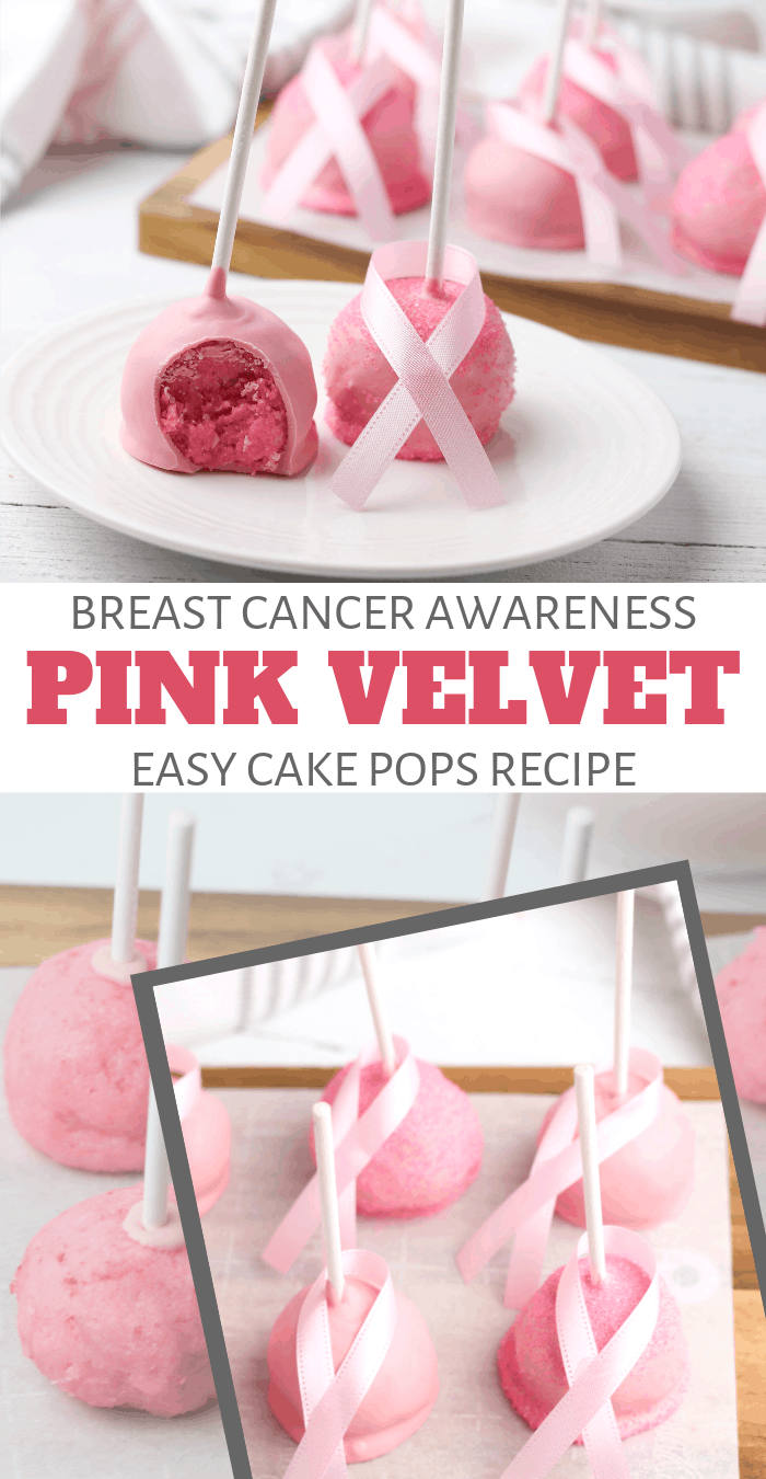 breast cancer cake pops